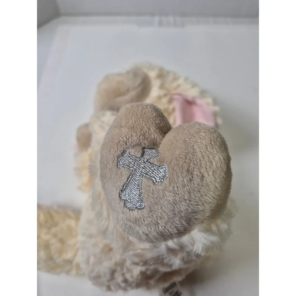 Ganz Serenity Lamb Praying Plush Cream Stuffed Animal HE10233 Religious Gift 9in